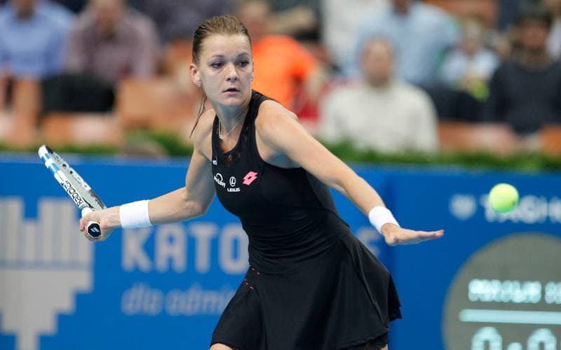 Tennis. Katowice Open. Agnieszka Radwanska - Yanina Wickmayer. 07.04.2015