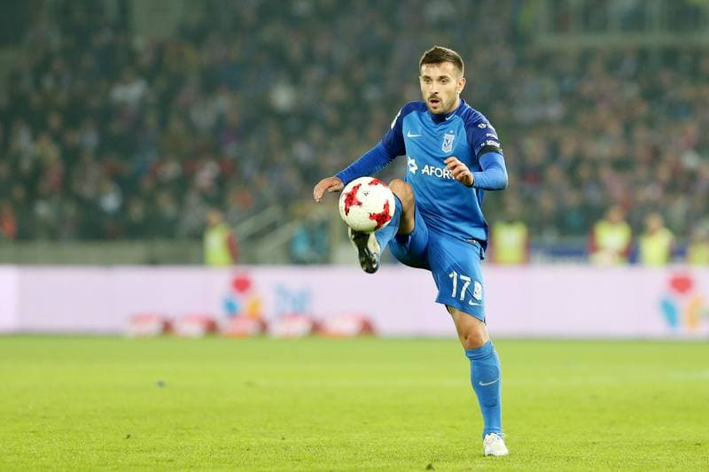 Football. Lotto Ekstraklasa. Gornik Zabrze - Lech Poznan. 04.11.2017