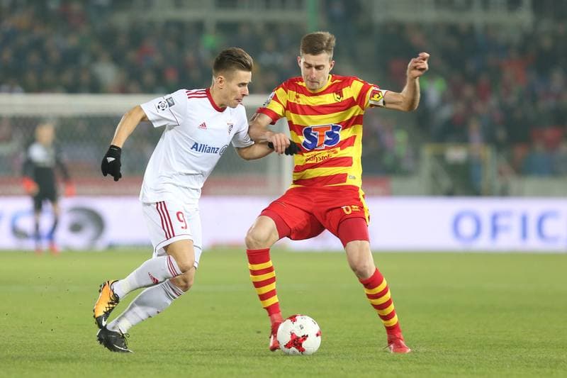 Football. Lotto Ekstraklasa. Gornik Zabrze - Jagiellonia Bialystok. 24.11.2017