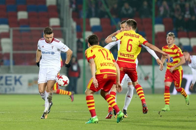 Football. Lotto Ekstraklasa. Gornik Zabrze - Jagiellonia Bialystok. 24.11.2017