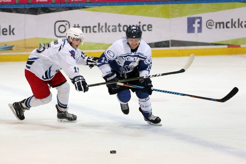 Ice Hockey. Polska Hokej Liga. SMS PZHL Katowice - Automatyka Gdansk. 12.10.2017