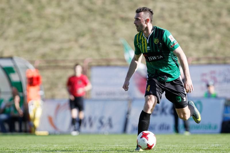 Football. II Liga. GKS 1962 Jastrzebie - Warta Poznan. 14.04.2018