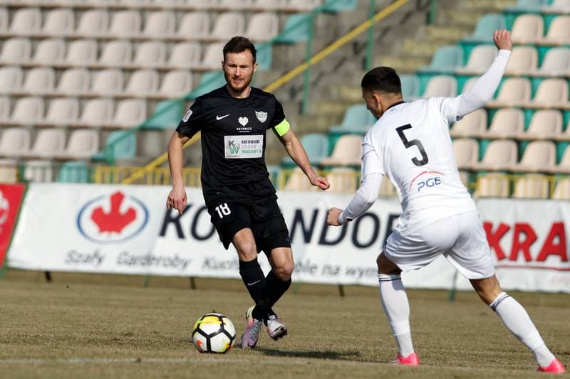 Football. II Liga. Rozwoj Katowice - GKS Belchatow. 24.03.2018