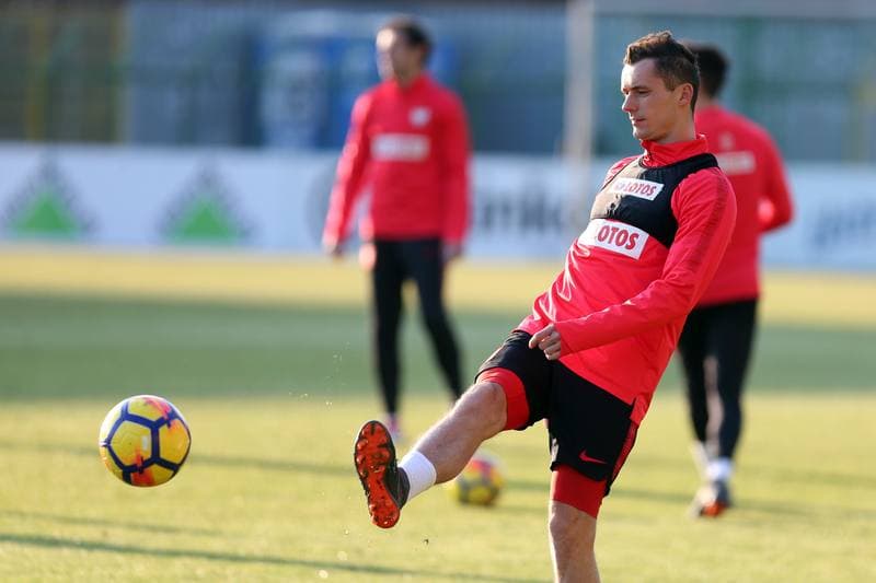 Football. Poland national team. Training. 25.03.2018