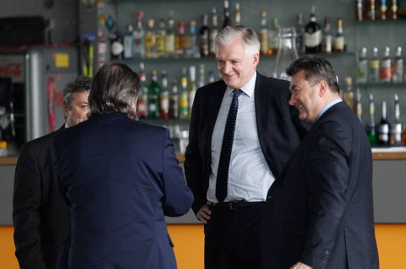 Jaroslaw Gowin. Grzegorz Tobiszowski. Press Conference. 19.05.2015