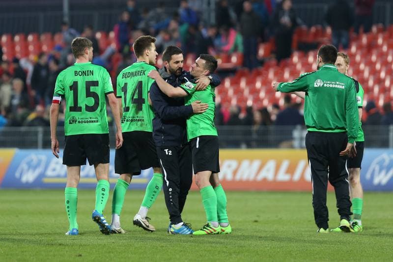Football. Ekstraklasa. Termalica Bruk-Bet Nieciecza - Gornik Leczna. 30.04.2016