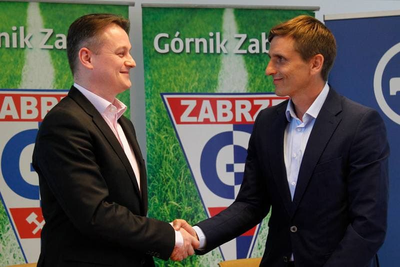 Football. Gornik Zabrze. Press Conference. 07.06.2016