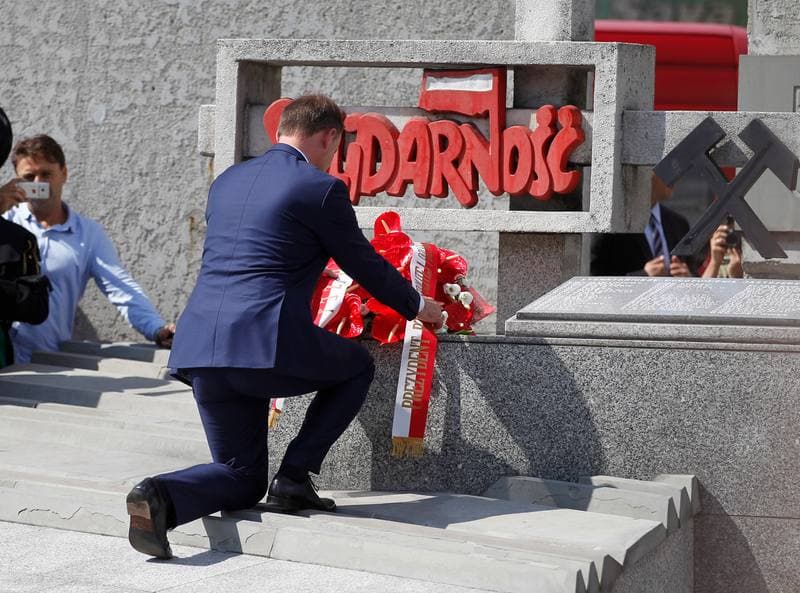 Celebration of the 35th Anniversary of the Jastrzebie Agreement. Jastrzebie-Zdroj. 03.09.2015