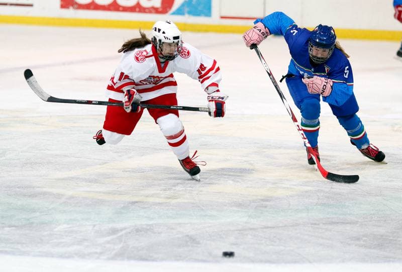Ice Hockey. U18 Women's World Championship Division I. Poland - Italy. 19.01.2015