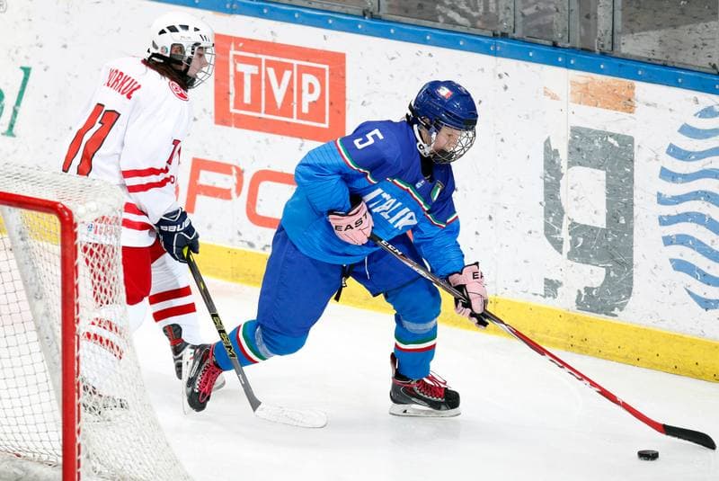 Ice Hockey. U18 Women's World Championship Division I. Poland - Italy. 19.01.2015