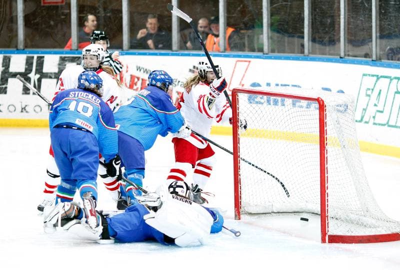 Ice Hockey. U18 Women's World Championship Division I. Poland - Italy. 19.01.2015