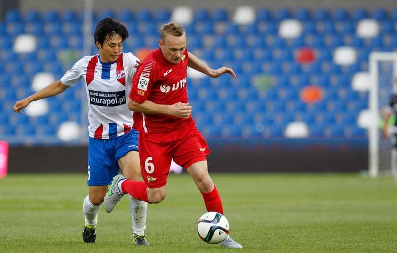 Football. PKO BP Ekstraklasa. Podbeskidzie Bielsko Biala - Lechia Gdansk. 28.08.2015