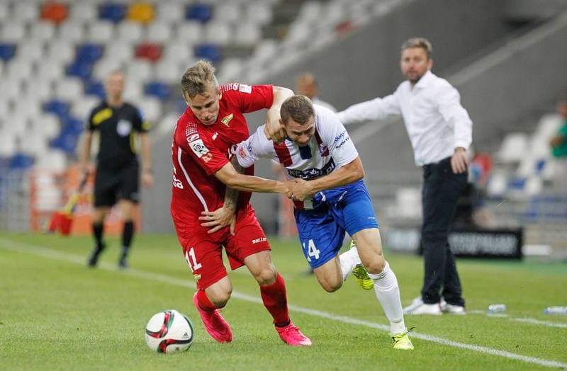 Football. PKO BP Ekstraklasa. Podbeskidzie Bielsko Biala - Lechia Gdansk. 28.08.2015
