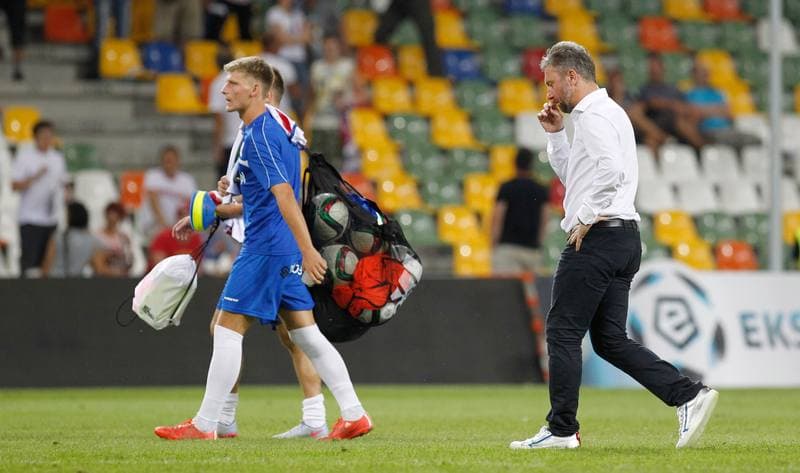 Football. PKO BP Ekstraklasa. Podbeskidzie Bielsko Biala - Lechia Gdansk. 28.08.2015