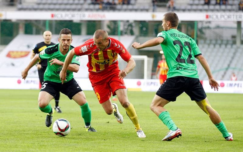 Football. PKO BP Ekstraklasa. Korona Kielce - Gornik Leczna. 21.09.2015