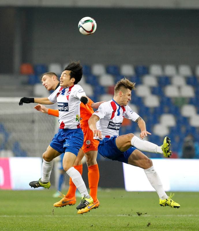 Football. PKO BP Ekstraklasa. Podbeskidzie Bielsko Biala - Zaglebie Lubin. 22.11.2015
