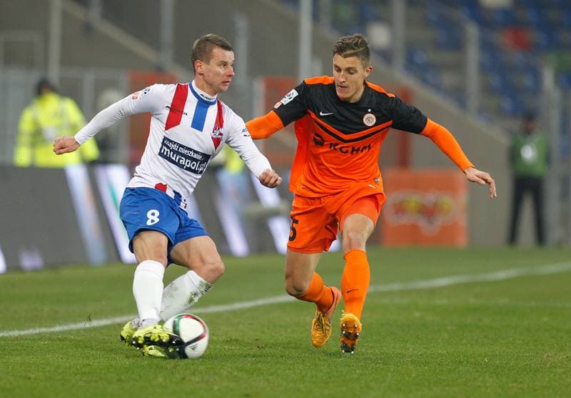 Football. PKO BP Ekstraklasa. Podbeskidzie Bielsko Biala - Zaglebie Lubin. 22.11.2015