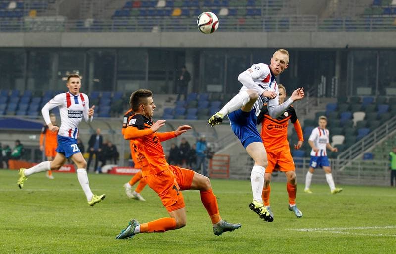 Football. PKO BP Ekstraklasa. Podbeskidzie Bielsko Biala - Zaglebie Lubin. 22.11.2015